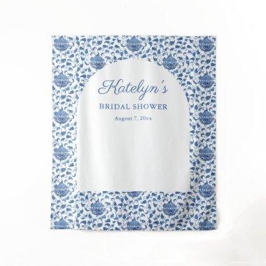 Blue Chinoiserie  Photo Backdrop