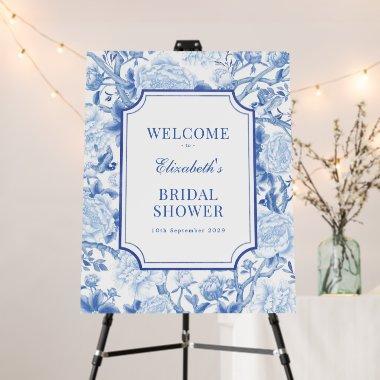 Blue Chinoiserie Porcelain  Welcome Foam Board