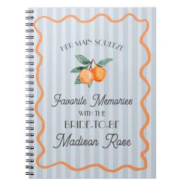 Blue Cutie Main Squeeze Favorite Memories Bride Notebook