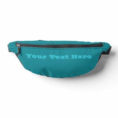Blue Cyan Teal Turquoise Spring Season Solid Color Fanny Pack