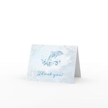 Blue Dolphin Wedding Thank You