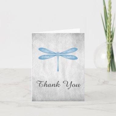 Blue Dragonfly Thank You Invitations