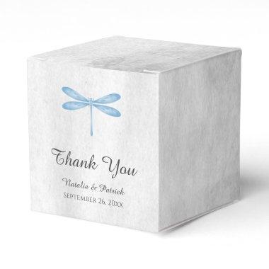 Blue Dragonfly Wedding Favor Boxes