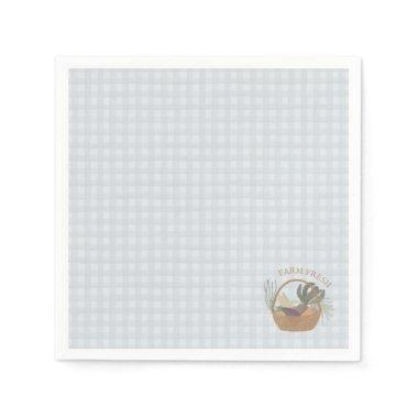 Blue Farmers Market Farm Fresh Napkins