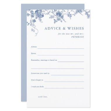 Blue Floral  Advice & Wishes