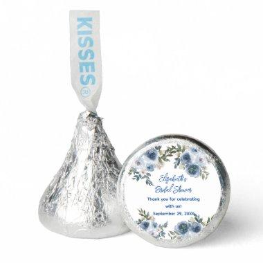 Blue Floral Bridal Shower Favors Hershey Kisses