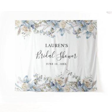 Blue Floral  Photo Booth Backdrop