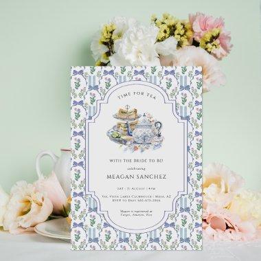 Blue Floral Coquette Tea Party