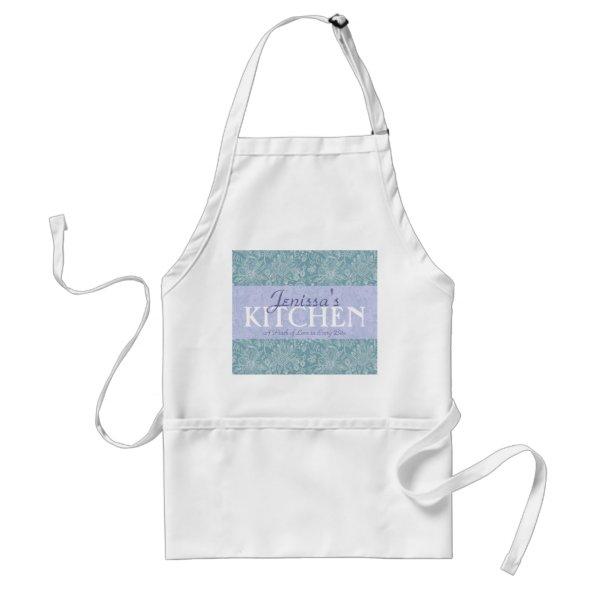 Blue Floral Pinch of Love Apron