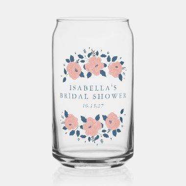 Blue Garden Flower Custom  Favor Can Glass