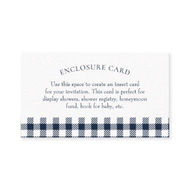 Blue Gingham Shower Enclosure