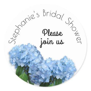 Blue Heaven Floral Bridal Shower Envelope Seal