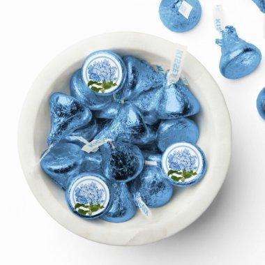 Blue Hydrangea and Circle Shower Favor