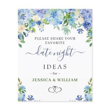 Blue Hydrangea  Date Night Idea