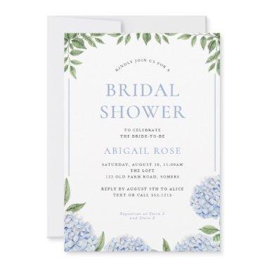 Blue Hydrangea  Floral Frame