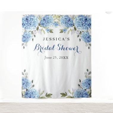 Blue Hydrangea Bridal Shower Photo Backdrop