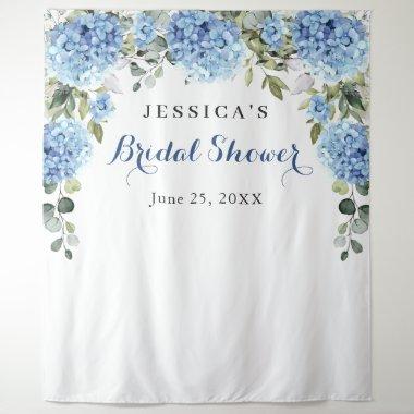Blue Hydrangea Bridal Shower Photo Backdrop