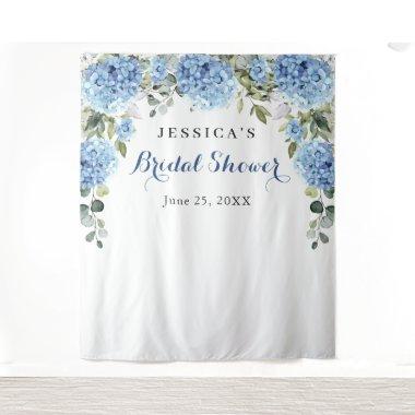 Blue Hydrangea Bridal Shower Photo Backdrop