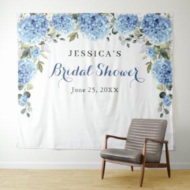 Blue Hydrangea Bridal Shower Photo Backdrop