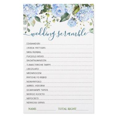 Blue Hydrangea  Scramble Game