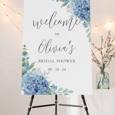 Blue Hydrangea Floral Bridal Shower Foam Board