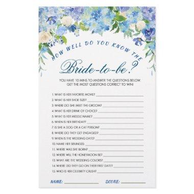 Blue Hydrangea Floral  Game