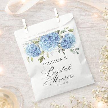 Blue Hydrangea Floral Eucalyptus  Favor Bag