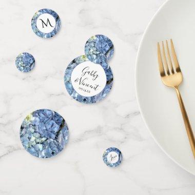 Blue Hydrangea Flowers Wedding Confetti