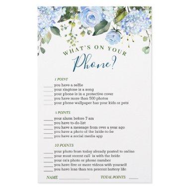 Blue Hydrangea Greenery  Game