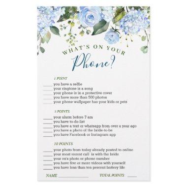 Blue Hydrangea Greenery  Game