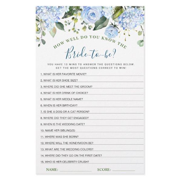 Blue Hydrangea Greenery  Game