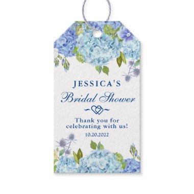 Blue Hydrangea Greenery  Thank You Gift Tags