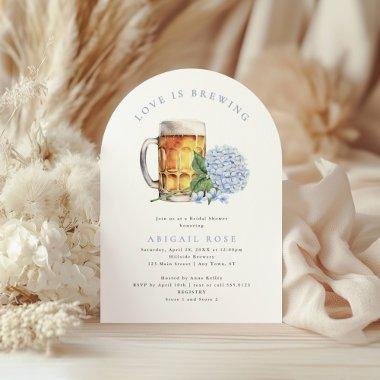 Blue Hydrangea Love is Brewing  Arch