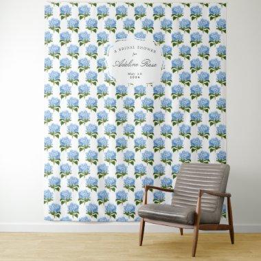 Blue Hydrangea Patterned Party Backdrop