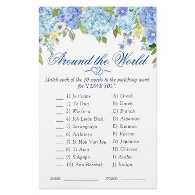 Blue Hydrangea Watercolor  Game