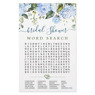 Blue Hydrangea Word Search  Game