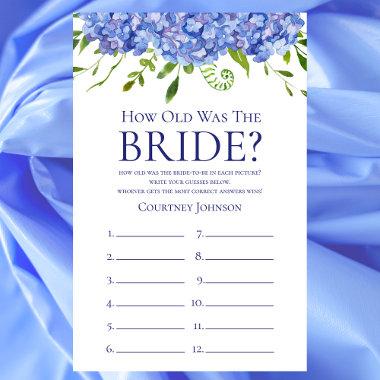 Blue Hydrangeas Bridal Shower Games