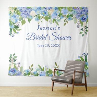 Blue Hydrangeas  Photo Booth Backdrop