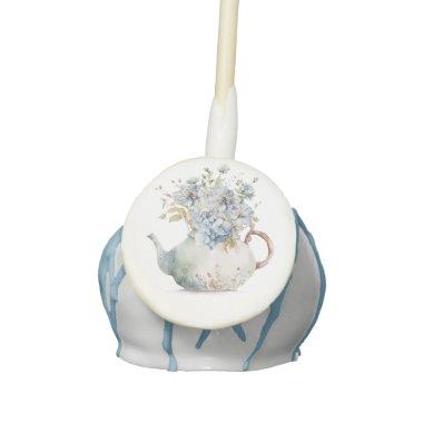 Blue Hydrangeas tea party  Cake Pops