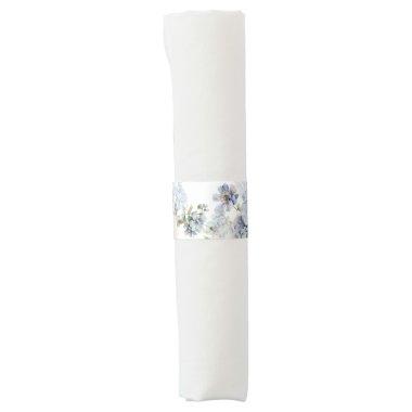 Blue Hydrangeas tea party  Napkin Bands