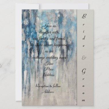 Blue Impression Wedding Invitations