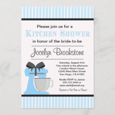 Blue Kitchen Bridal shower Invitations for wedding