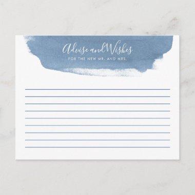 Blue Lake Water | Advice and Wishes |Bridal Shower PostInvitations