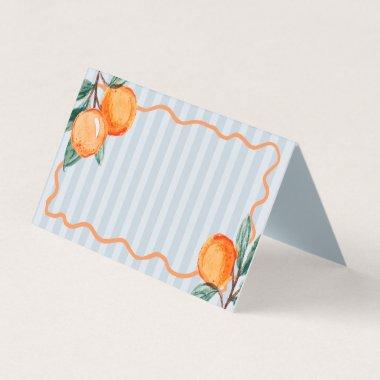 Blue Little Cutie Citrus Party Table Place