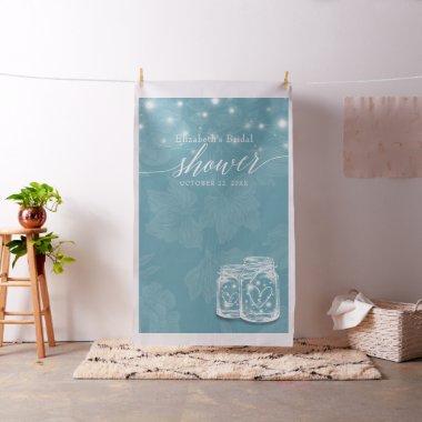 Blue Mason Jars  Photo Booth Backdrop