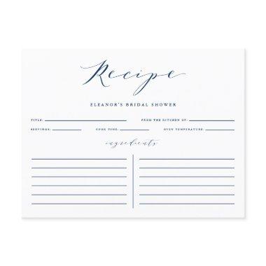 Blue Minimalist Script  Recipe