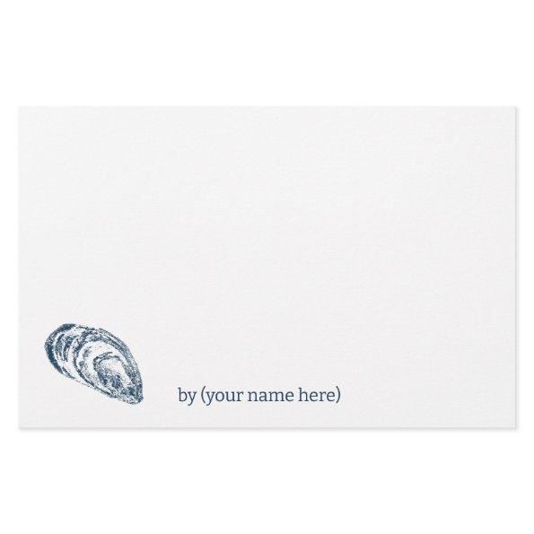 Blue mussel sea coastal ocean all occasion blank stationery