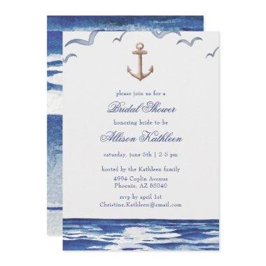 Blue Nautical Coastal Sea