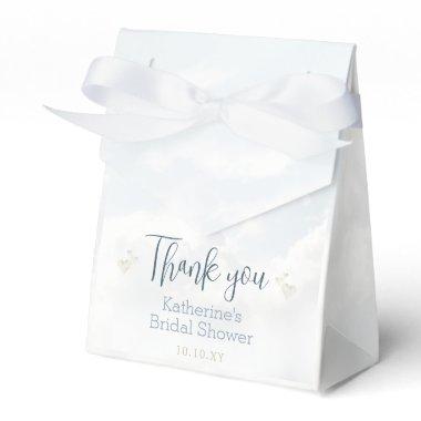 Blue On Cloud Nine Elegant  Thank You Favor Boxes