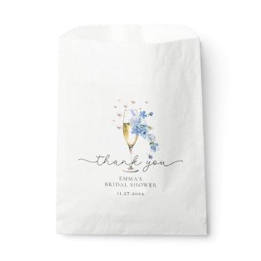 Blue Pearls & Prosecco  Thank You Favor Bag